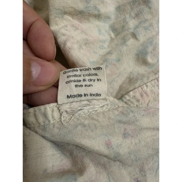 Magnolia Pearl Floral Pattern Tora Shirt One Size Women's 100% Cotton